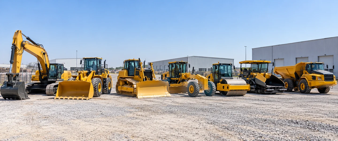 Construction equipment lineup