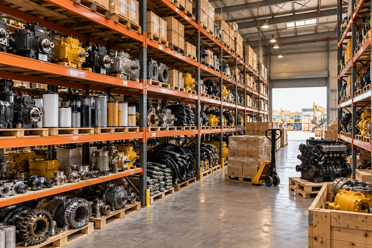 Industrial spare parts warehouse